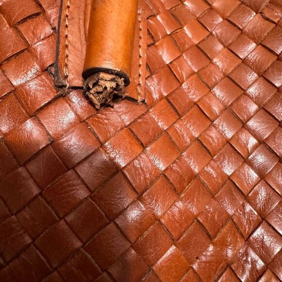 Noonday collection Monterrey leather basket weave bag - Picture 8 of 13
